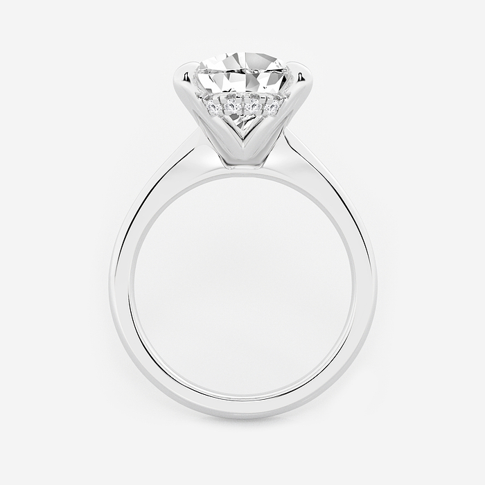 Briel - 4 ctw Pear Lab Grown Diamond Hidden Halo Engagement Ring