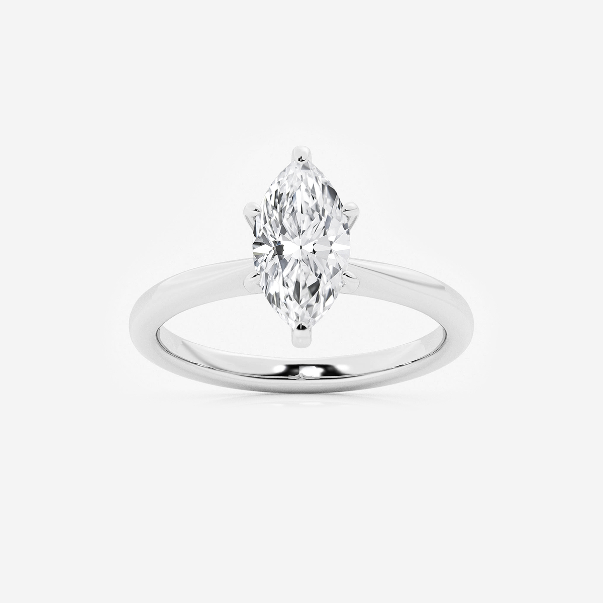1 1/2 ctw Marquise Lab Grown Diamond Hidden Halo Engagement Ring