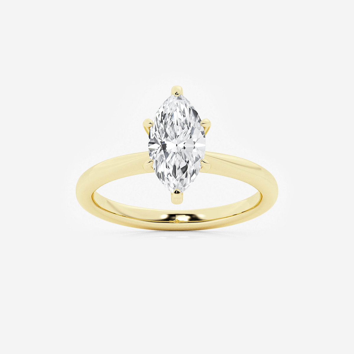 1 1/2 ctw Marquise Lab Grown Diamond Hidden Halo Engagement Ring