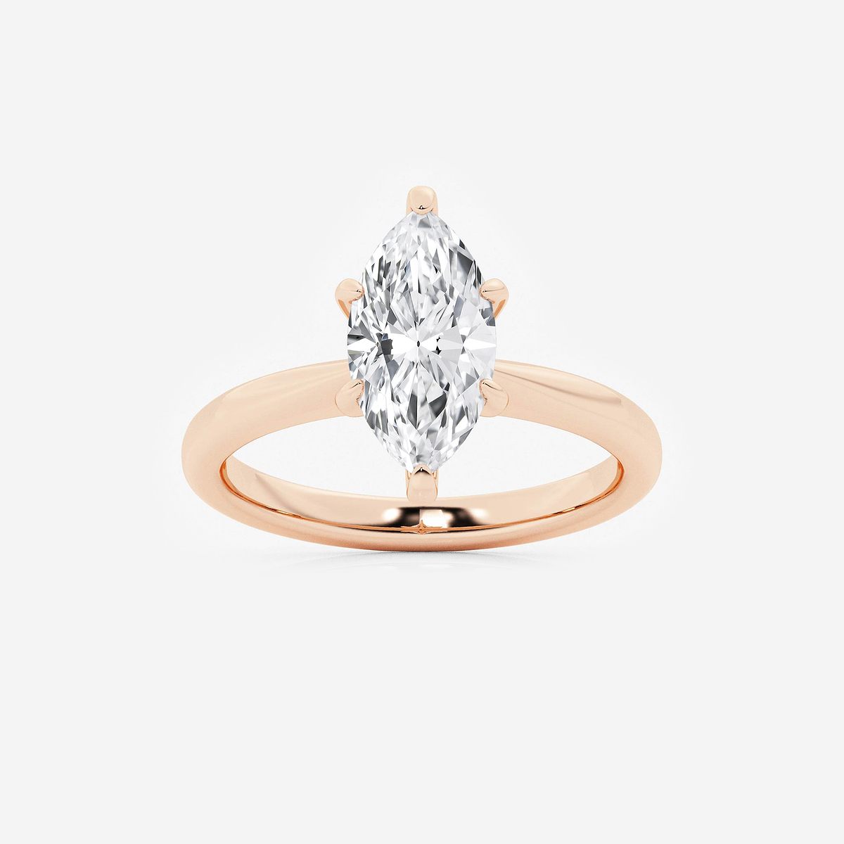 2 ctw Marquise Lab Grown Diamond Hidden Halo Engagement Ring