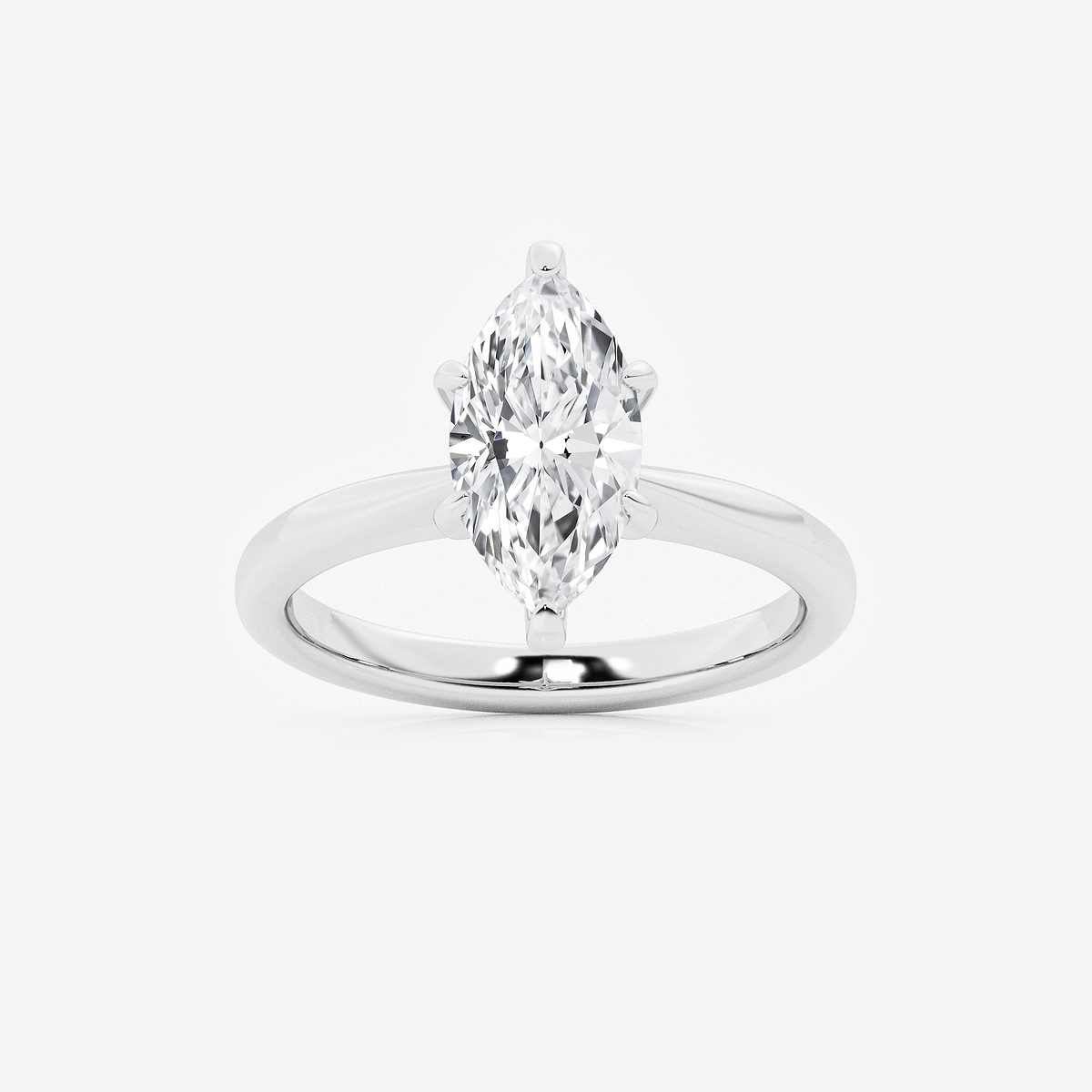 2 ctw Marquise Lab Grown Diamond Hidden Halo Engagement Ring