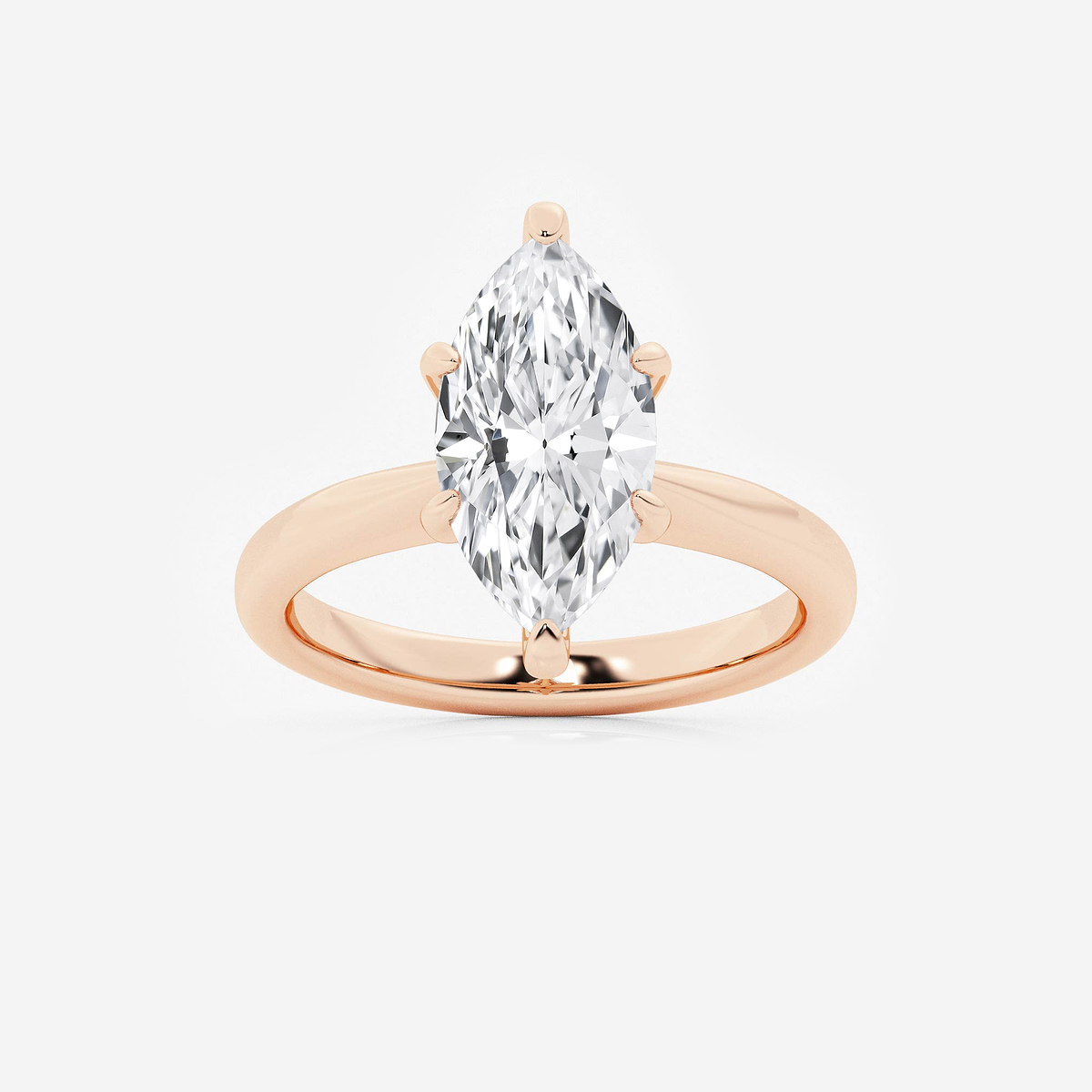 3 ctw Marquise Lab Grown Diamond Hidden Halo Engagement Ring