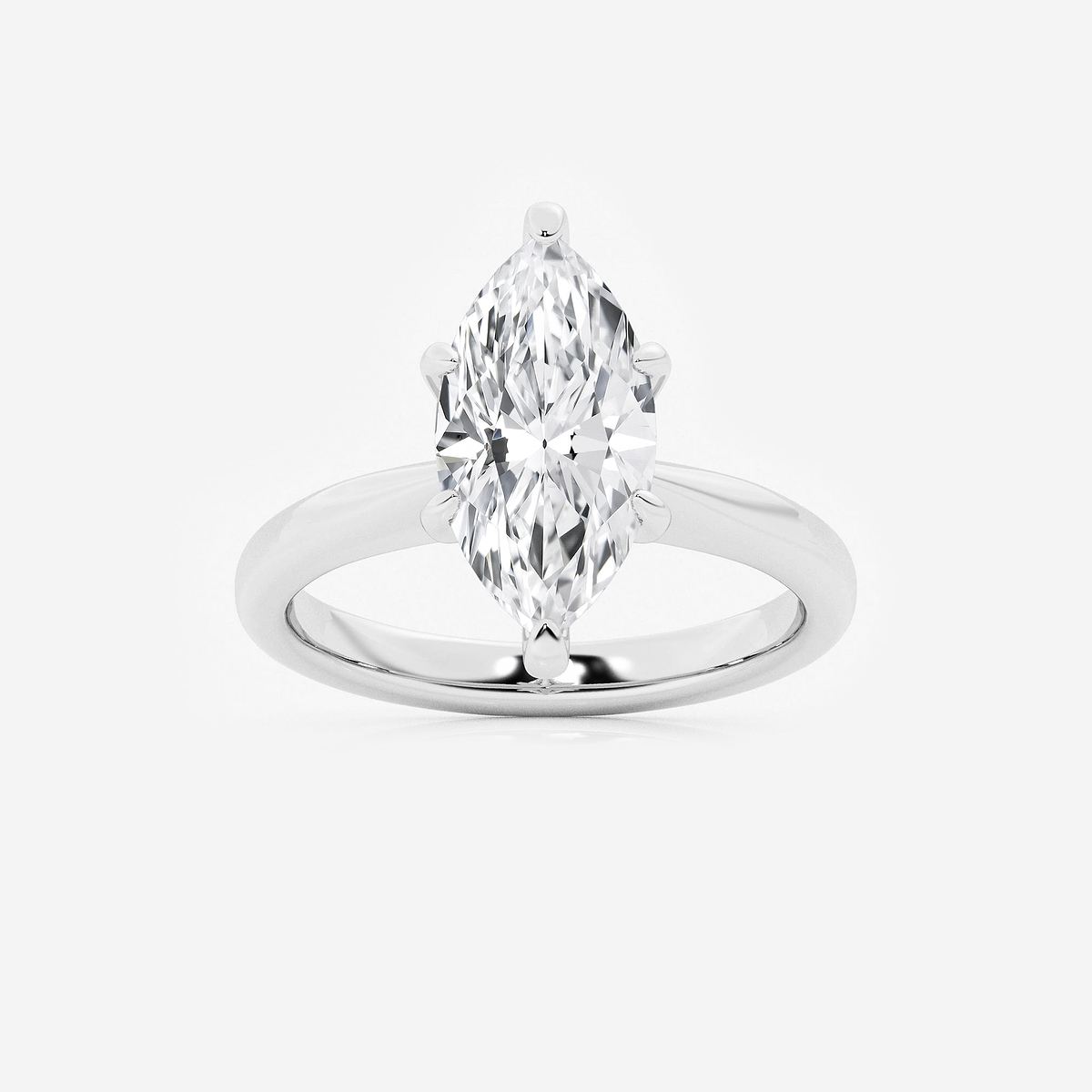 3 ctw Marquise Lab Grown Diamond Hidden Halo Engagement Ring