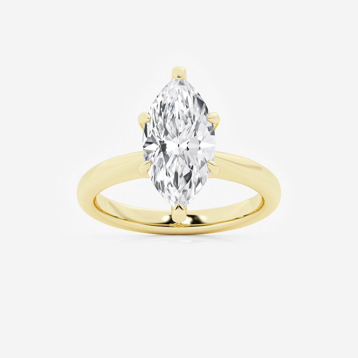 3 ctw Marquise Lab Grown Diamond Hidden Halo Engagement Ring