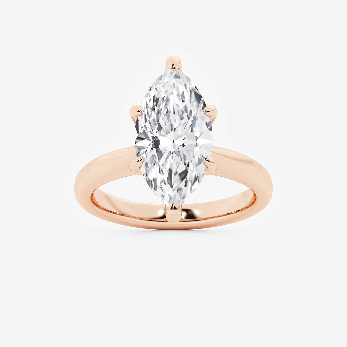 4 ctw Marquise Lab Grown Diamond Hidden Halo Engagement Ring