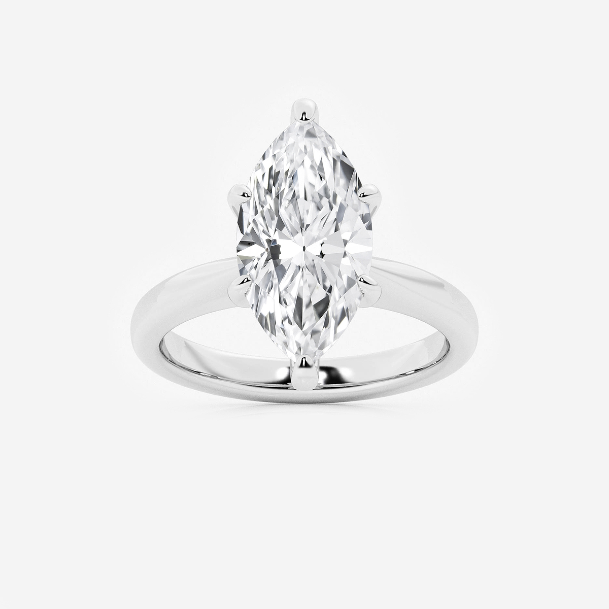 4 ctw Marquise Lab Grown Diamond Hidden Halo Engagement Ring
