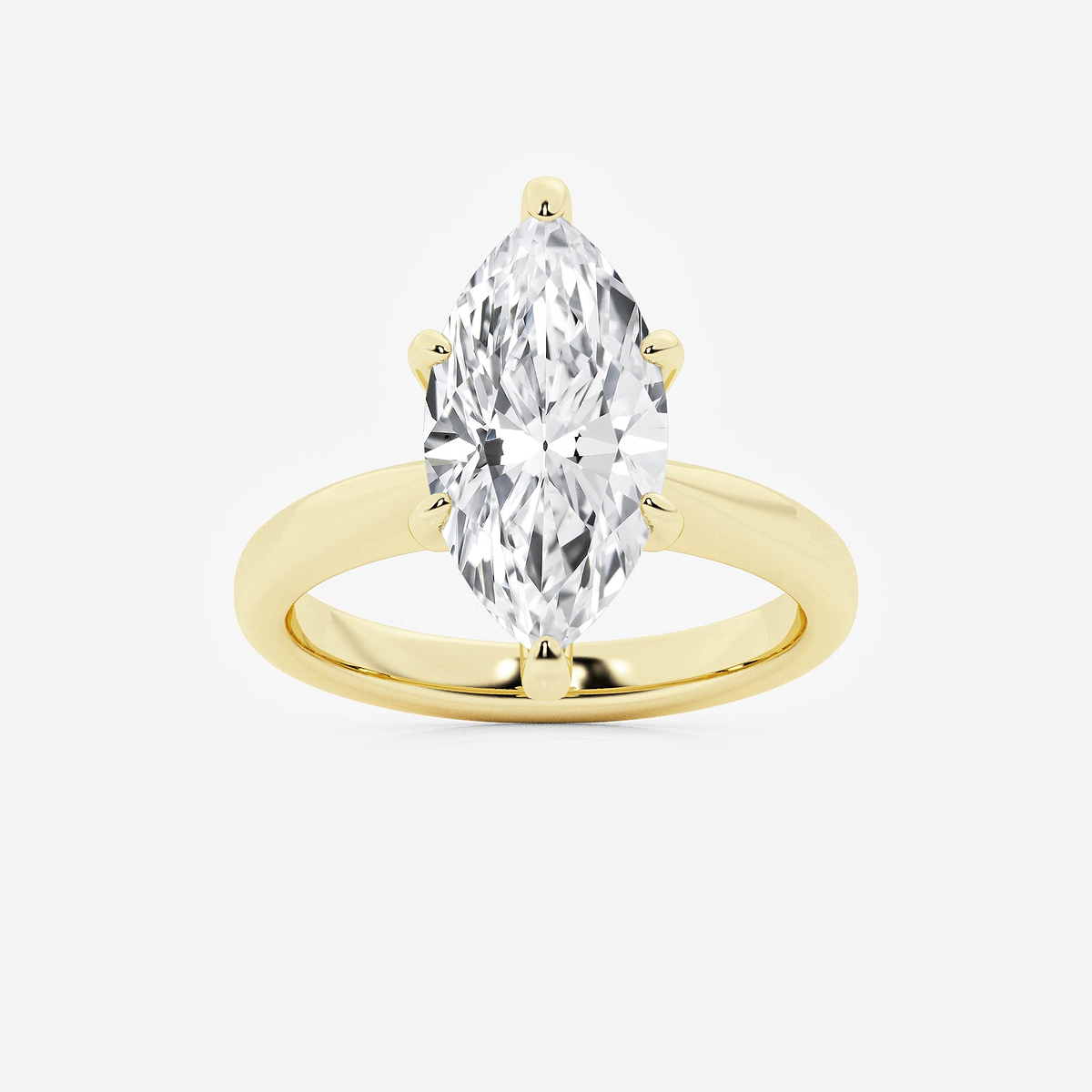 4 ctw Marquise Lab Grown Diamond Hidden Halo Engagement Ring