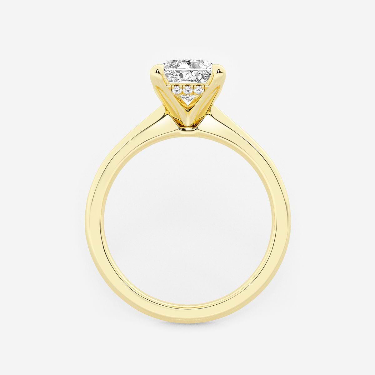 Additional Image 1 for  2 ctw Radiant Lab Grown Diamond Hidden Halo Engagement Ring