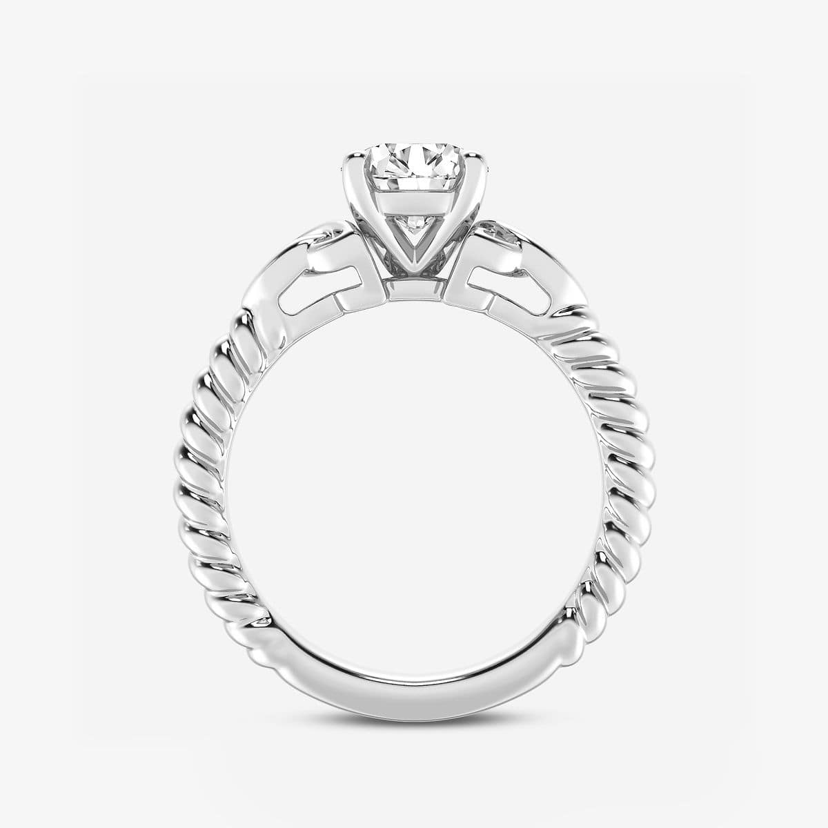 Additional Image 1 for  1 1/2 ctw Round Lab Grown Diamond Celtic Twist Solitaire Engagement Ring