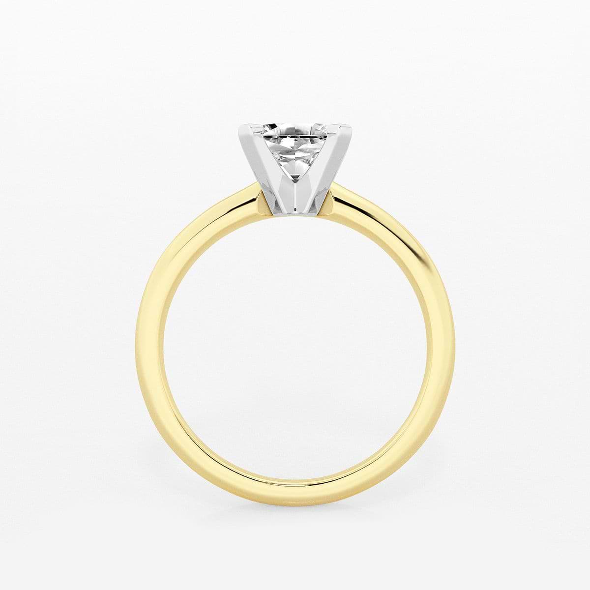 Additional Image 1 for  1 ctw Asscher Lab Grown Diamond Classic Solitaire Engagement Ring