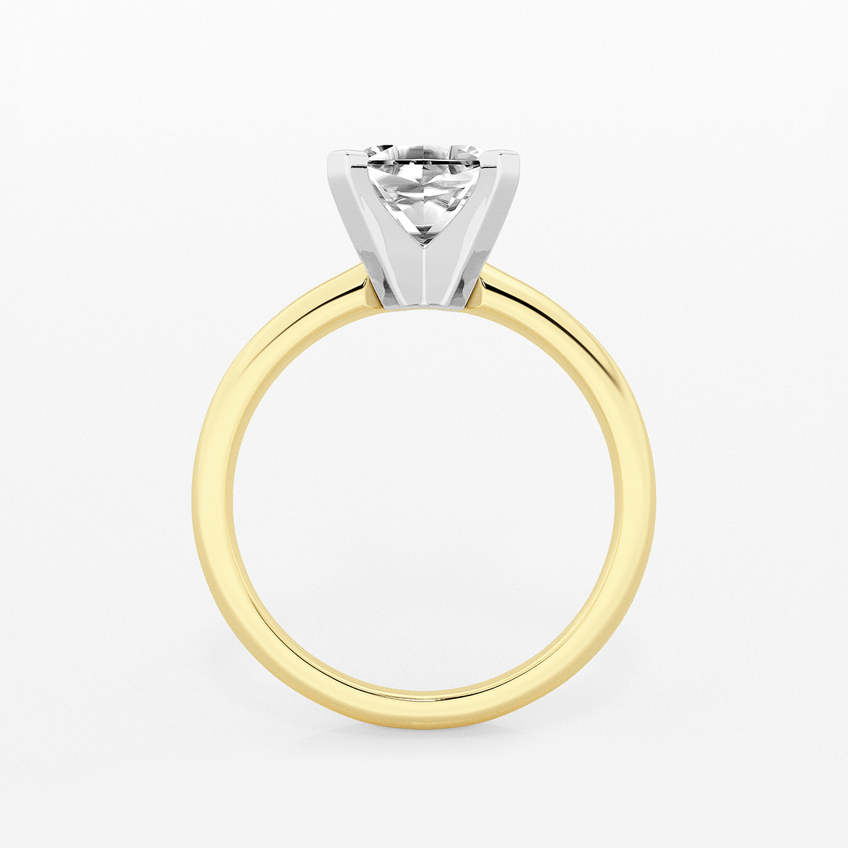 Additional Image 1 for  2 ctw Asscher Lab Grown Diamond Classic Solitaire Engagement Ring