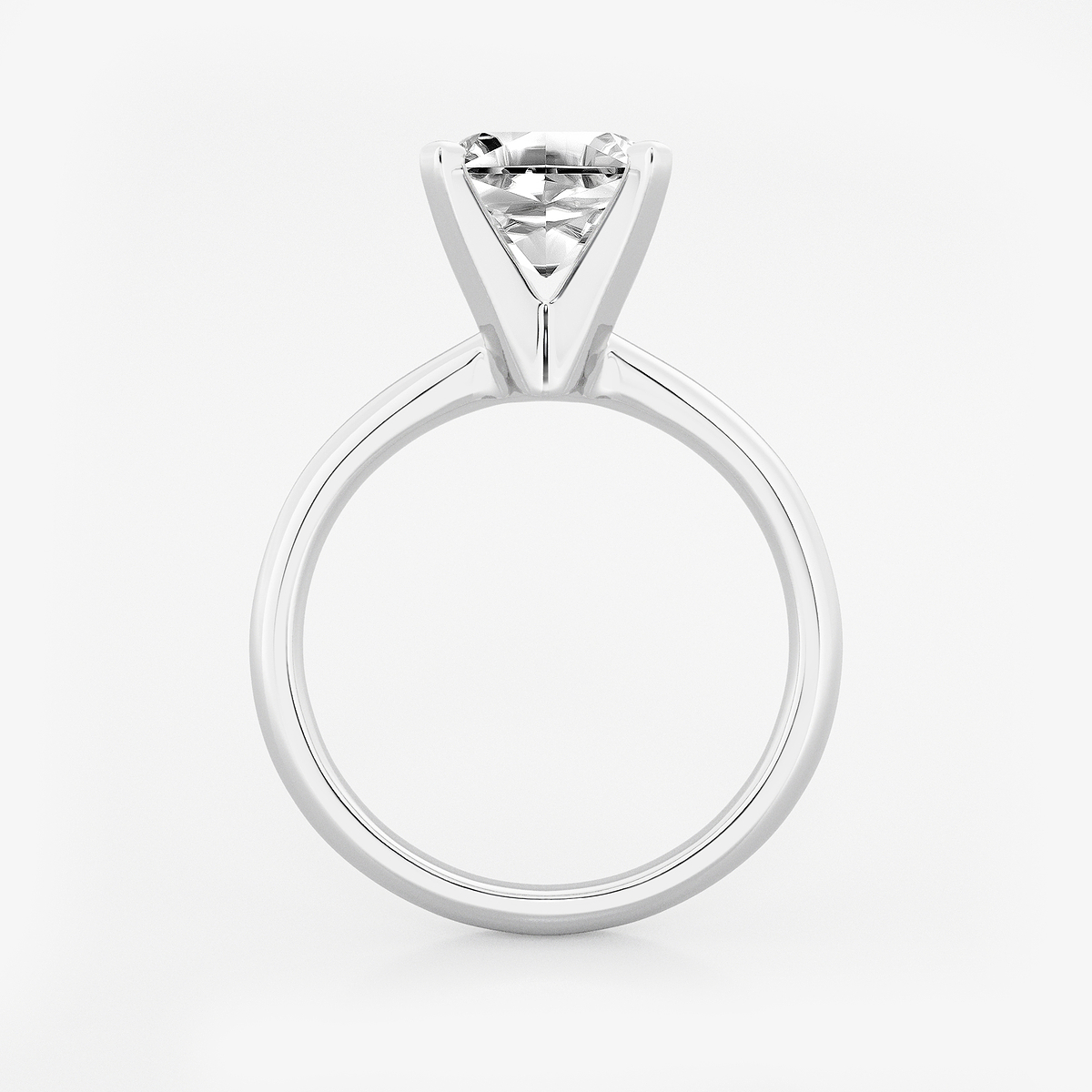 Additional Image 1 for  2 1/2 ctw Asscher Lab Grown Diamond Classic Solitaire Engagement Ring