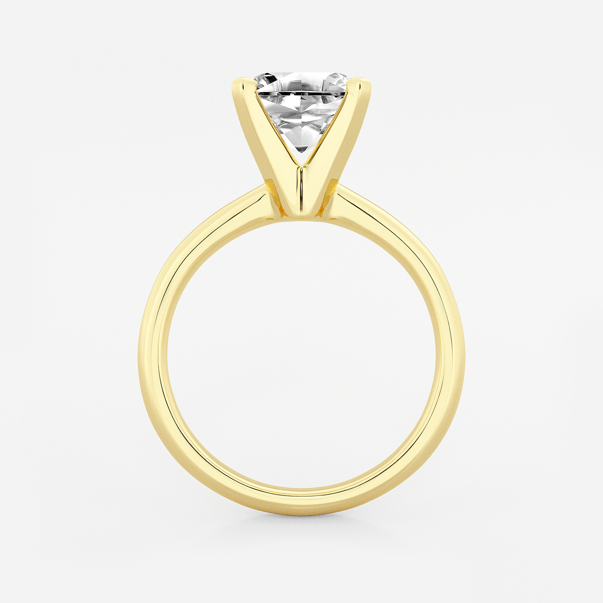 Additional Image 1 for  2 1/2 ctw Asscher Lab Grown Diamond Classic Solitaire Engagement Ring