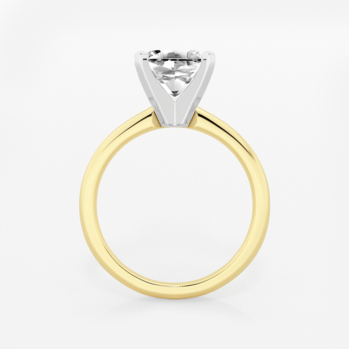 Additional Image 1 for  2 1/2 ctw Asscher Lab Grown Diamond Classic Solitaire Engagement Ring