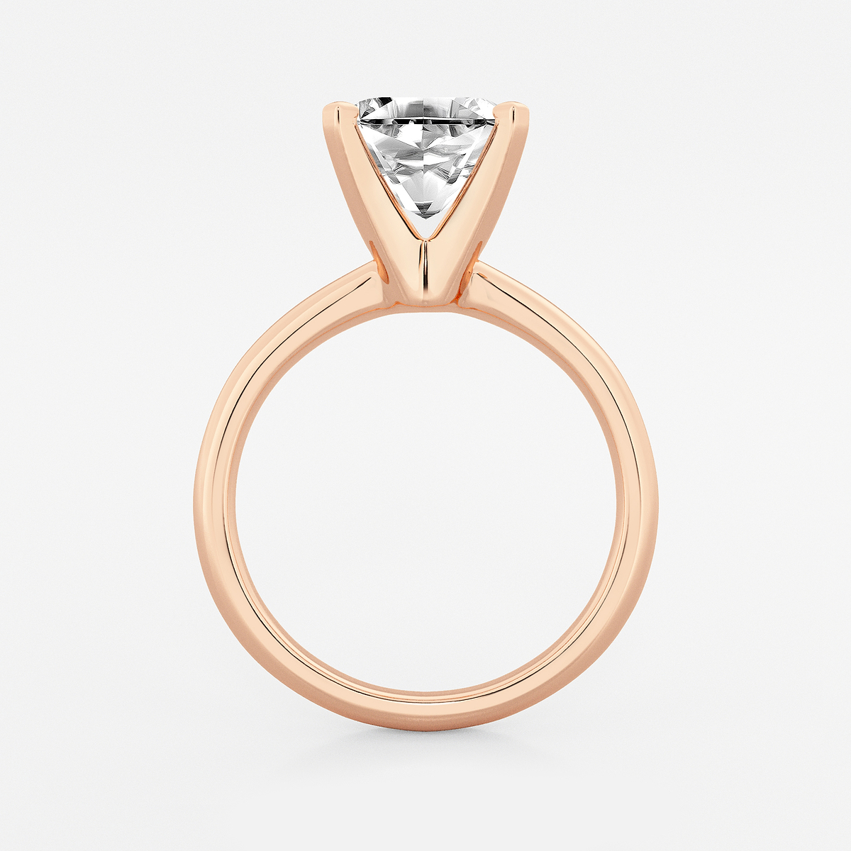 Additional Image 1 for  3 ctw Asscher Lab Grown Diamond Classic Solitaire Engagement Ring