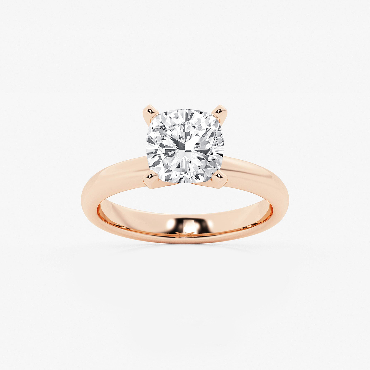 8 ctw Cushion Lab Grown Diamond Classic Solitaire Engagement Ring