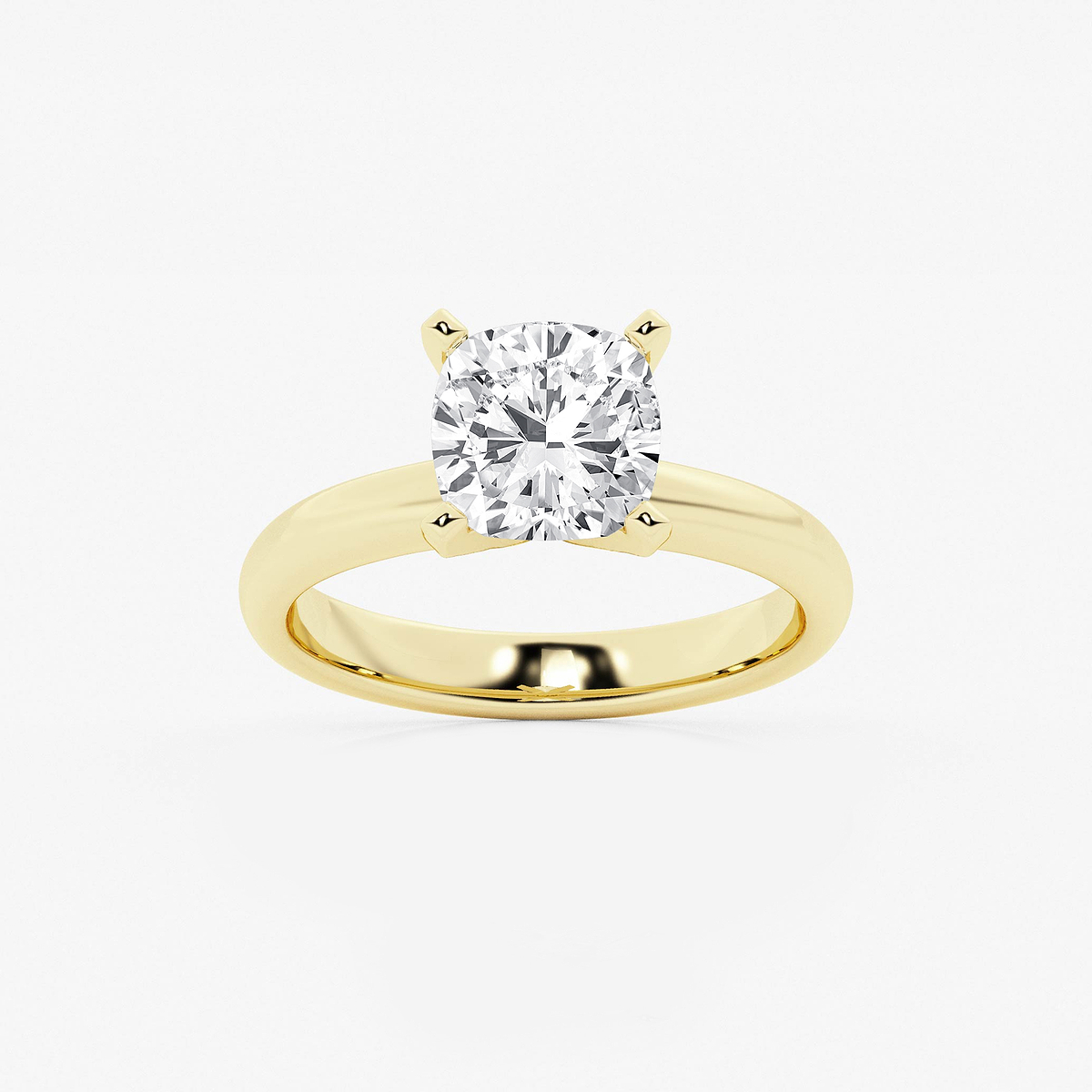 7 ctw Cushion Lab Grown Diamond Classic Solitaire Engagement Ring