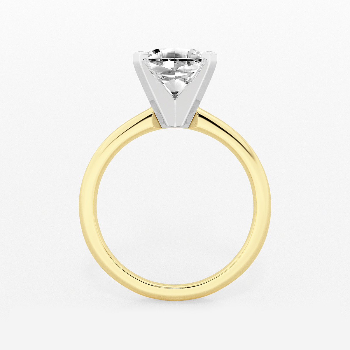 Additional Image 1 for  3 ctw Cushion Lab Grown Diamond Classic Solitaire Engagement Ring