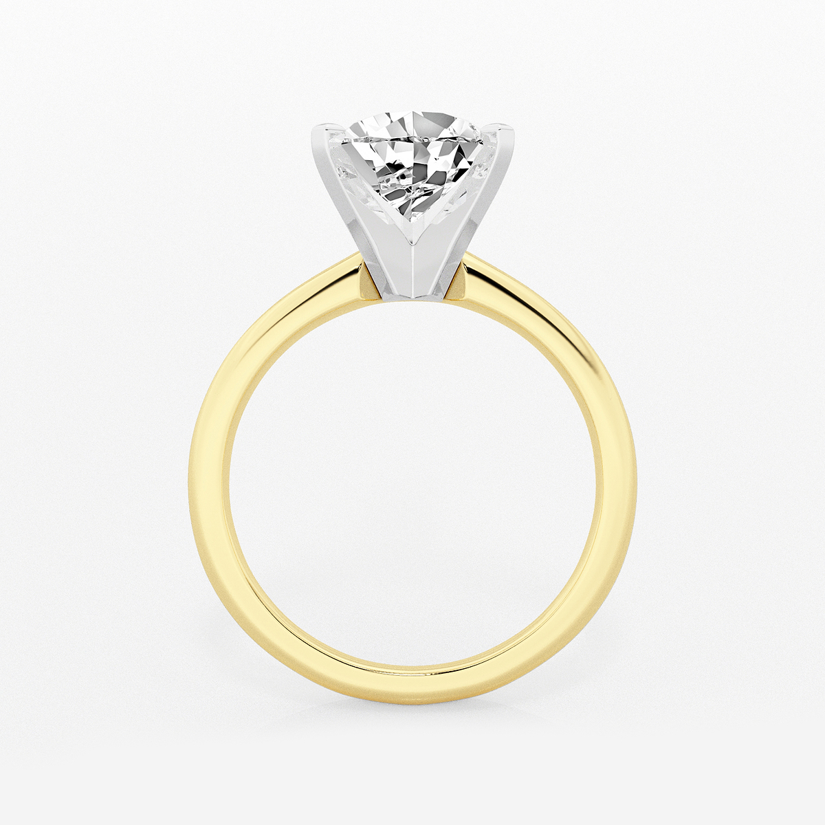 Additional Image 1 for  2 1/2 ctw Pear Lab Grown Diamond Classic Solitaire Engagement Ring