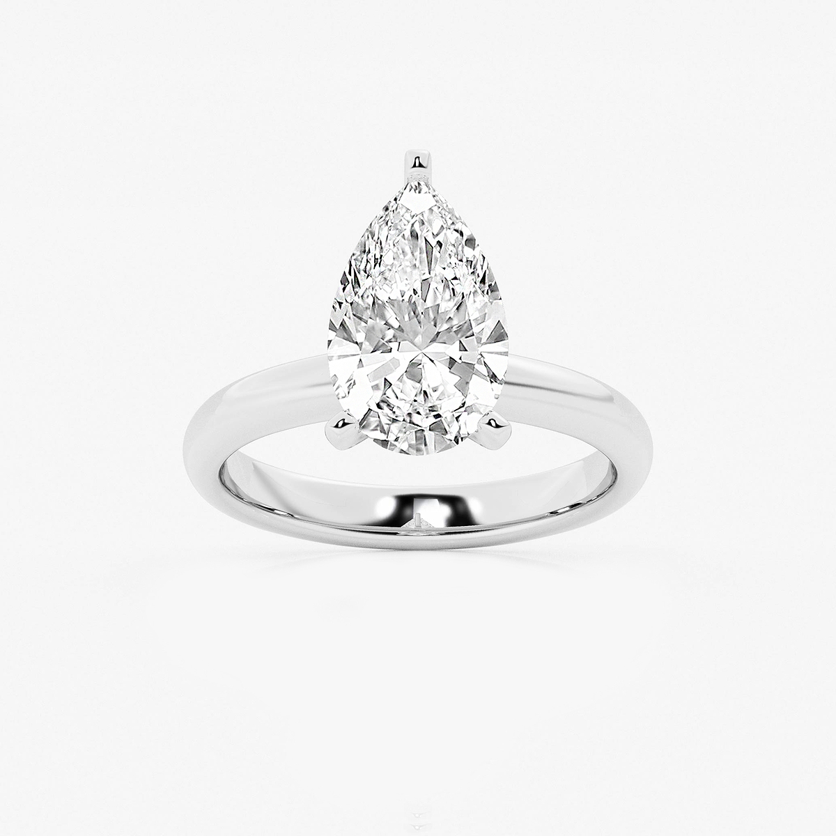 3 ctw Pear Lab Grown Diamond Classic Solitaire Engagement Ring