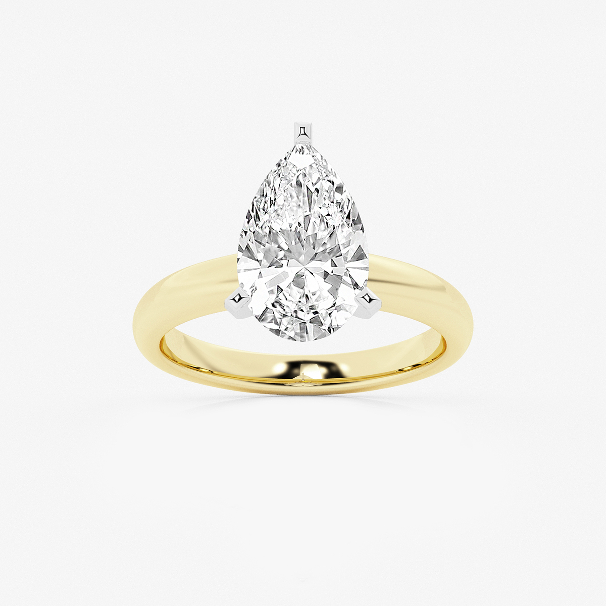 3 ctw Pear Lab Grown Diamond Classic Solitaire Engagement Ring