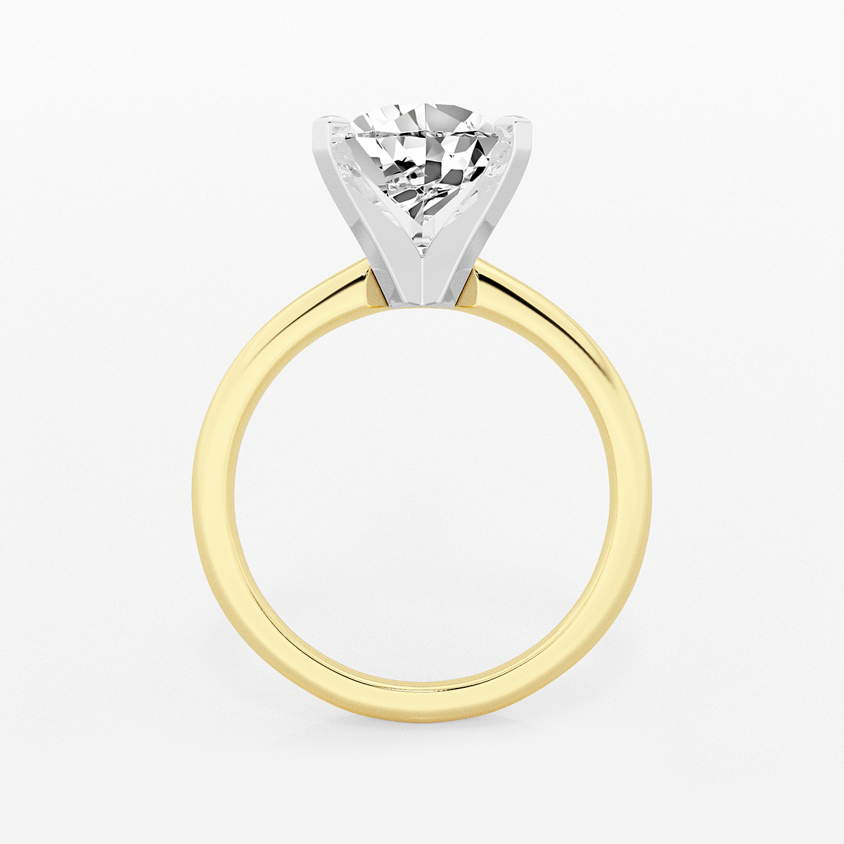 Additional Image 1 for  3 ctw Pear Lab Grown Diamond Classic Solitaire Engagement Ring