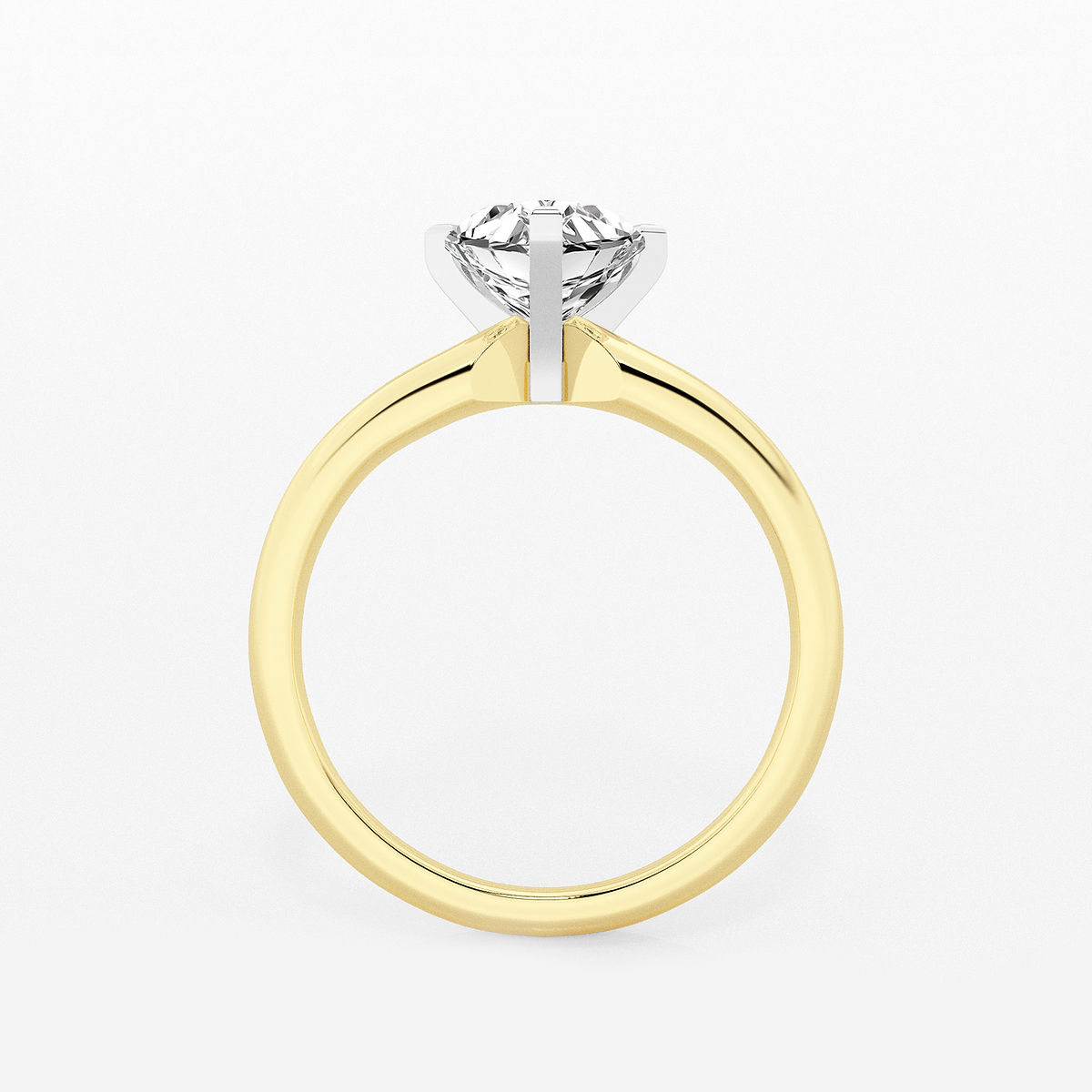 Additional Image 1 for  1 ctw Heart Lab Grown Diamond Classic Solitaire Engagement Ring