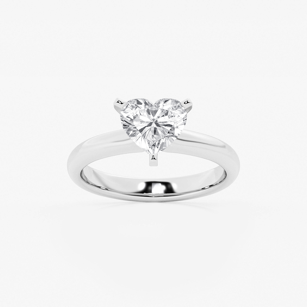1 1/2 ctw Heart Lab Grown Diamond Classic Solitaire Engagement Ring