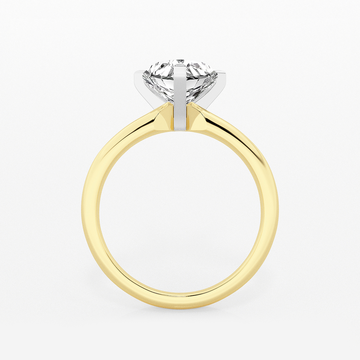 Additional Image 1 for  1 1/2 ctw Heart Lab Grown Diamond Classic Solitaire Engagement Ring