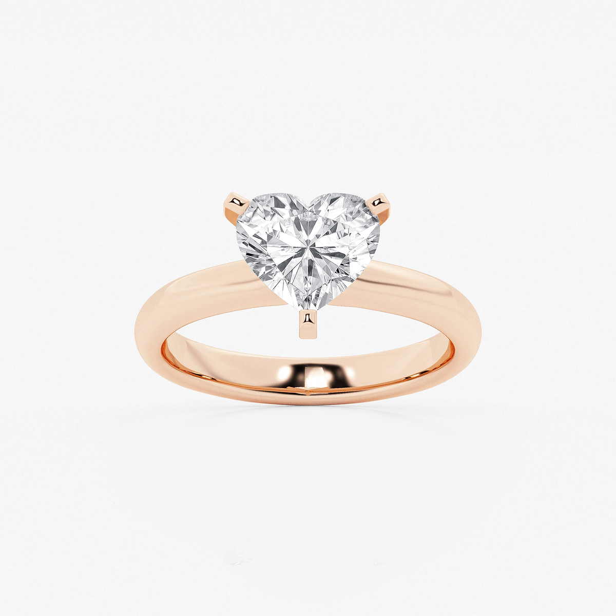 2 ctw Heart Lab Grown Diamond Classic Solitaire Engagement Ring