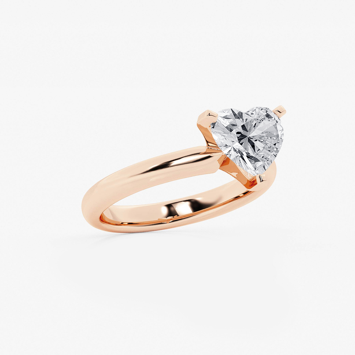 Additional Image 1 for  2 ctw Heart Lab Grown Diamond Classic Solitaire Engagement Ring