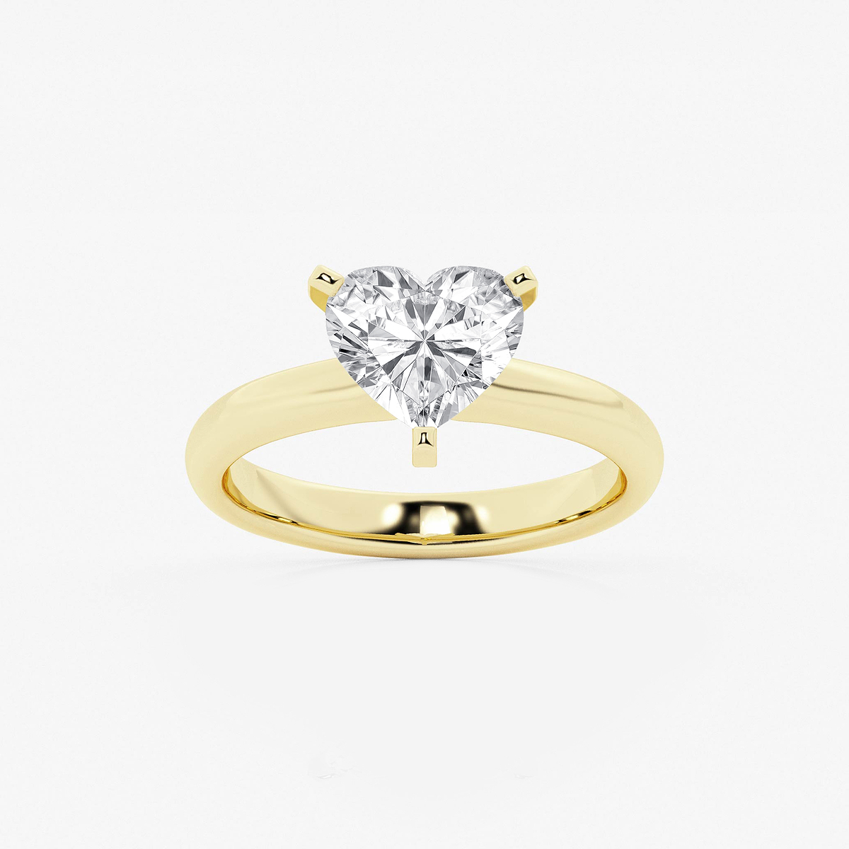 2 ctw Heart Lab Grown Diamond Classic Solitaire Engagement Ring