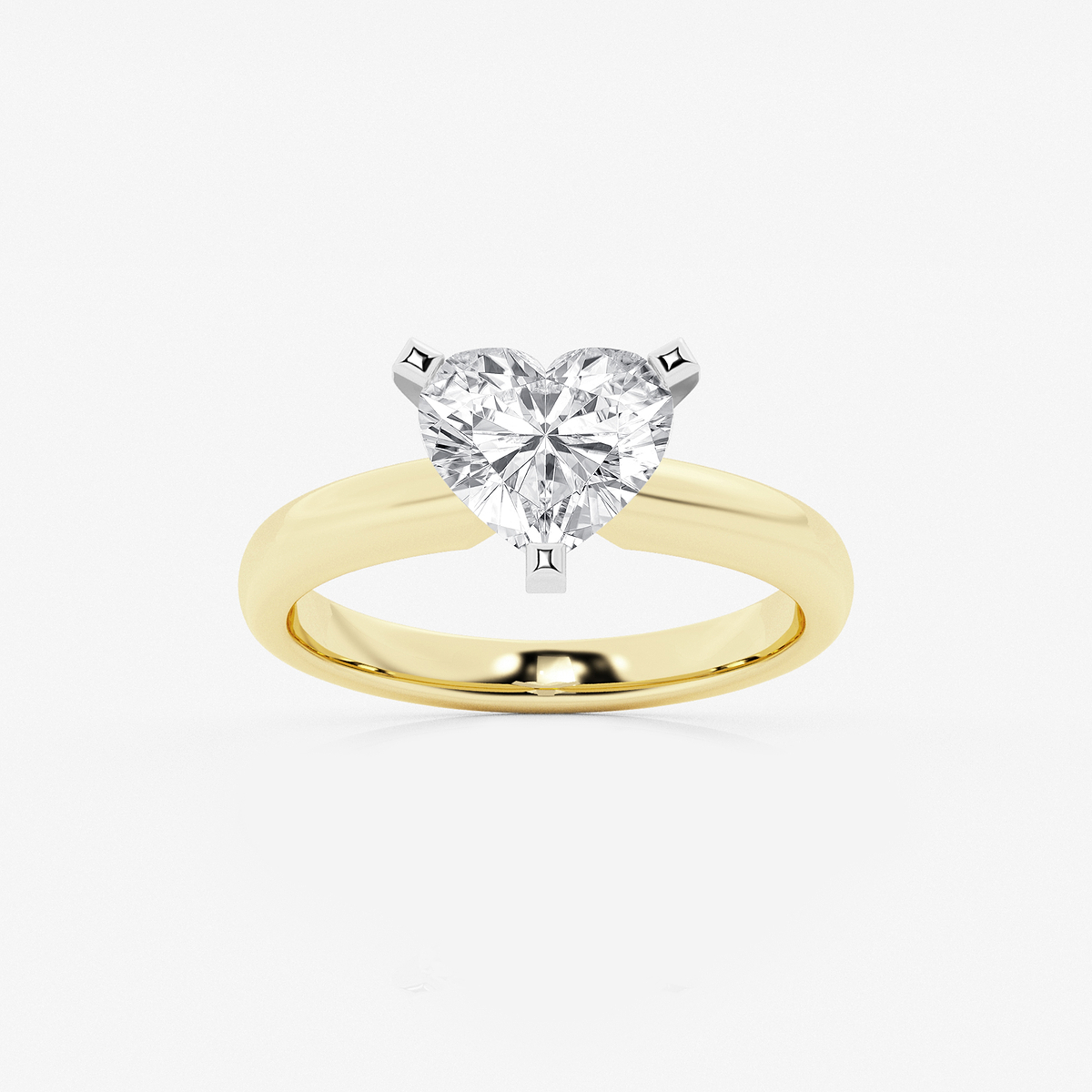 2 ctw Heart Lab Grown Diamond Classic Solitaire Engagement Ring