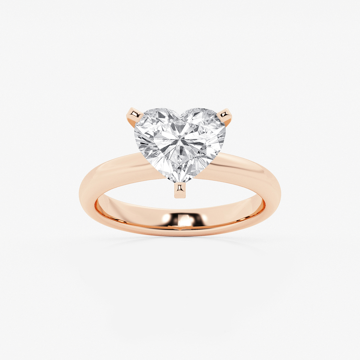 2 1/2 ctw Heart Lab Grown Diamond Classic Solitaire Engagement Ring