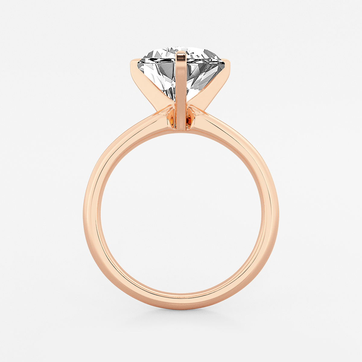 Additional Image 1 for  2 1/2 ctw Heart Lab Grown Diamond Classic Solitaire Engagement Ring