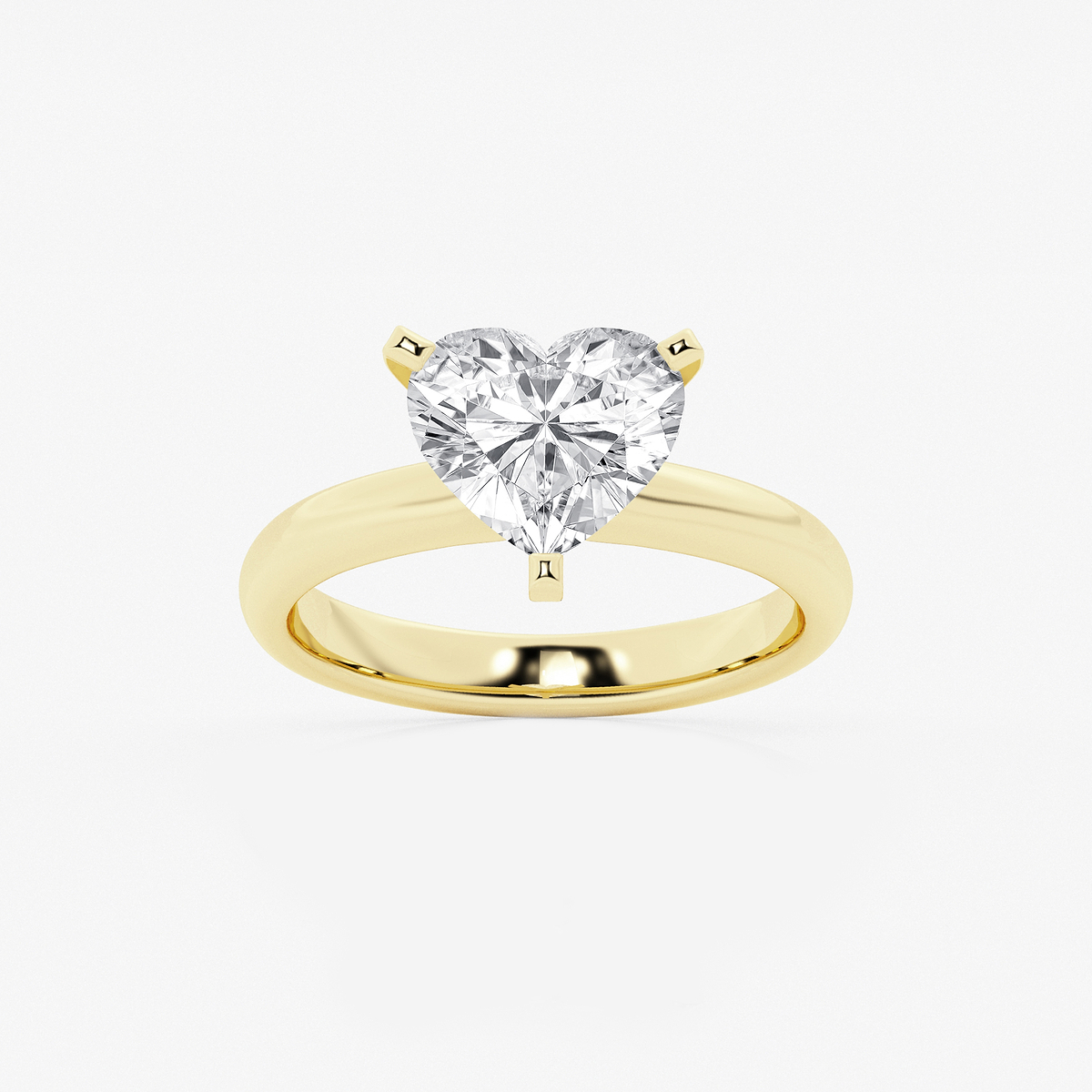 2 1/2 ctw Heart Lab Grown Diamond Classic Solitaire Engagement Ring