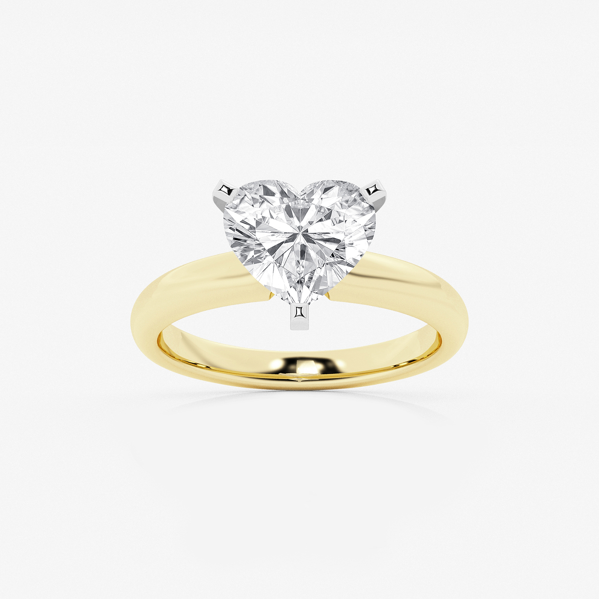 2 1/2 ctw Heart Lab Grown Diamond Classic Solitaire Engagement Ring
