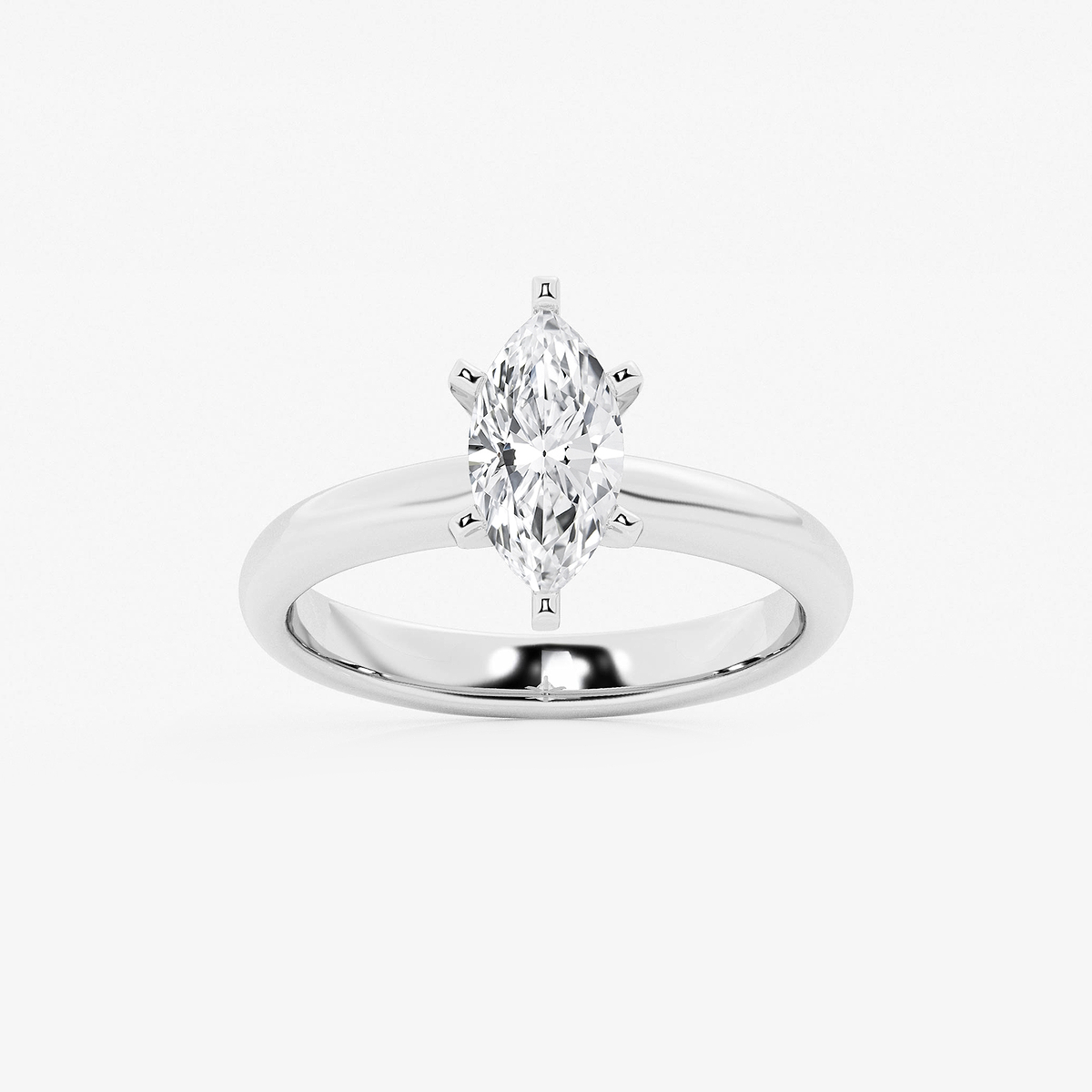 1 ctw Marquise Lab Grown Diamond Classic Solitaire Engagement Ring