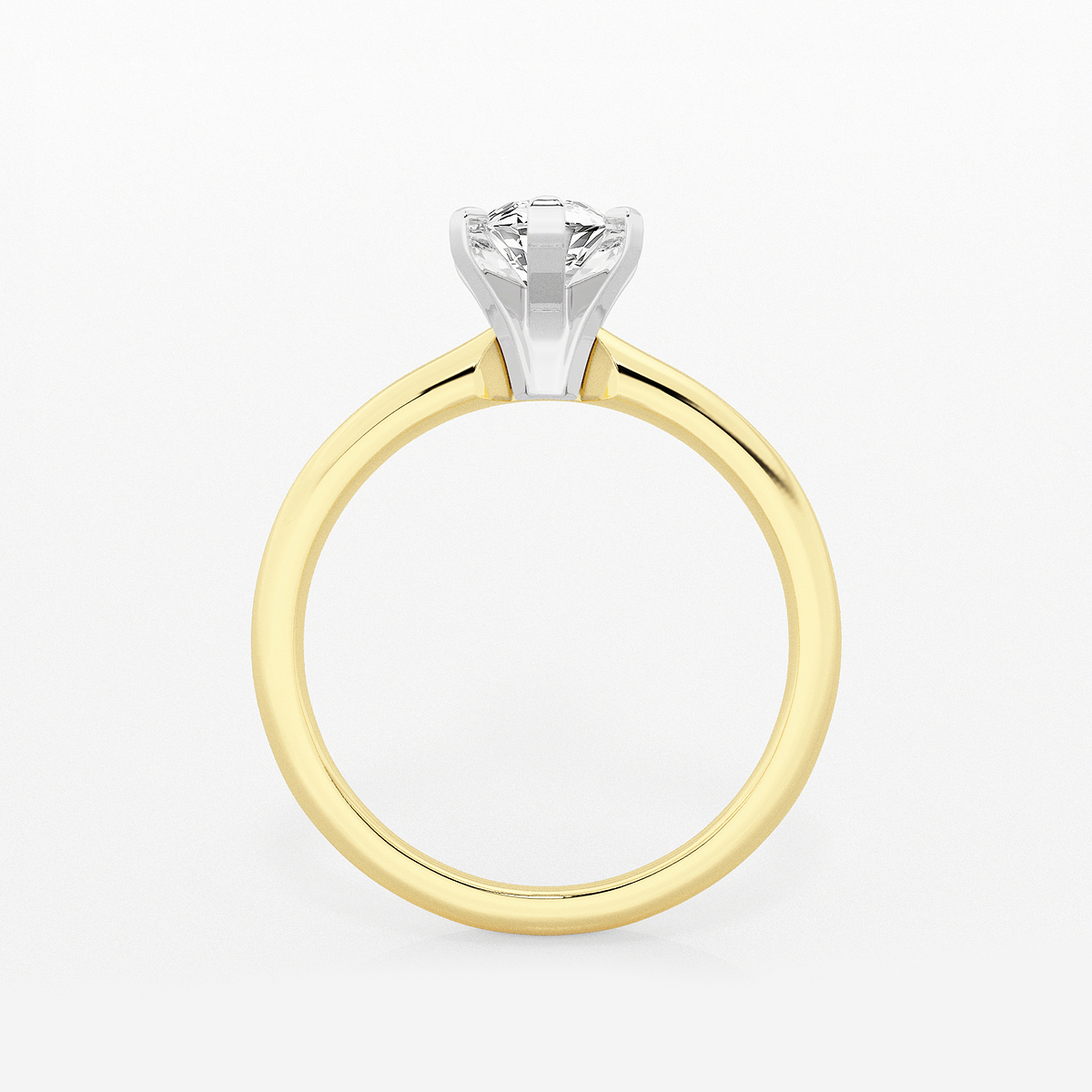 Additional Image 1 for  1 ctw Marquise Lab Grown Diamond Classic Solitaire Engagement Ring