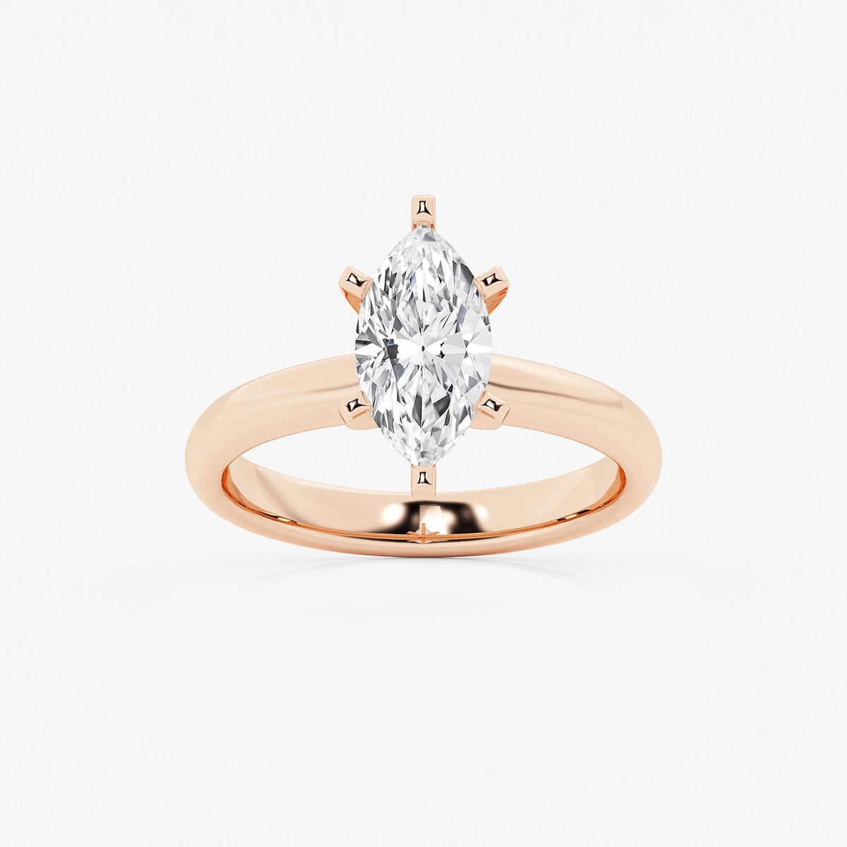 1 1/2 ctw Marquise Lab Grown Diamond Classic Solitaire Engagement Ring