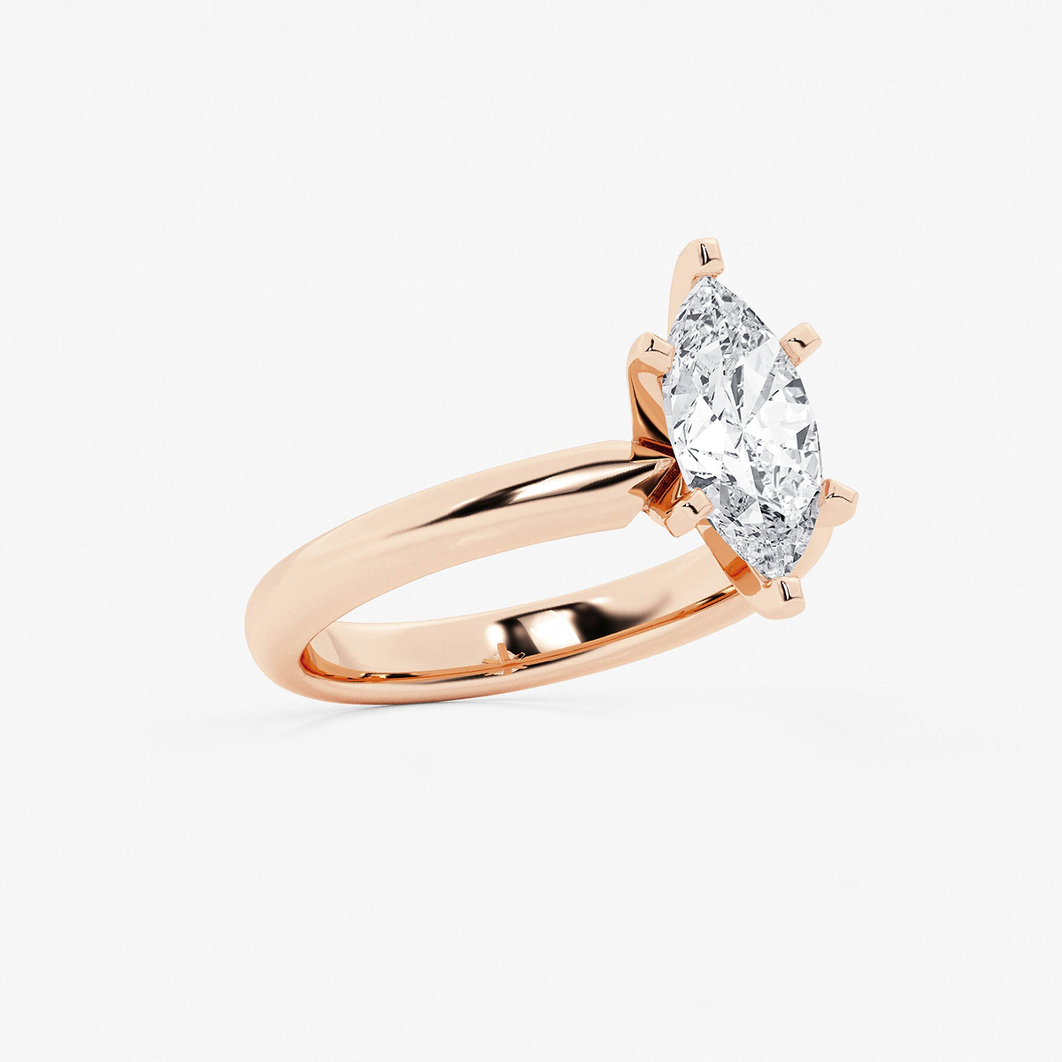 Additional Image 1 for  1 1/2 ctw Marquise Lab Grown Diamond Classic Solitaire Engagement Ring