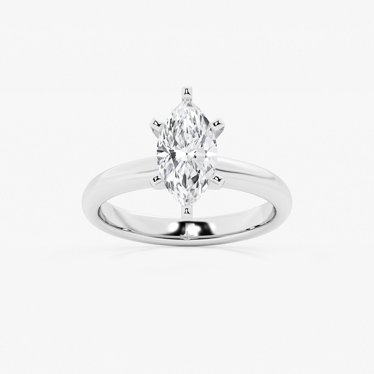 1 1/2 ctw Marquise Lab Grown Diamond Classic Solitaire Engagement Ring