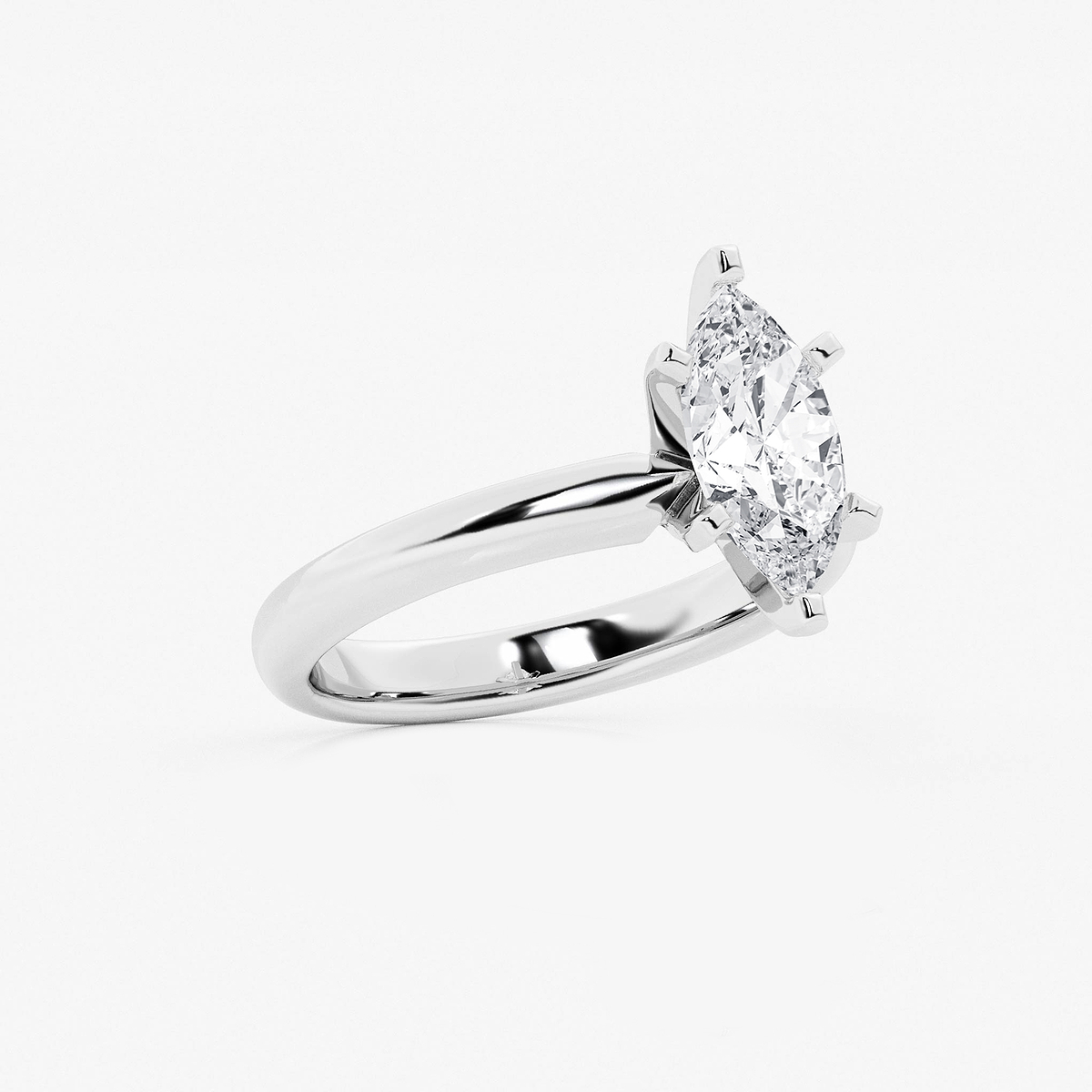 Additional Image 1 for  1 1/2 ctw Marquise Lab Grown Diamond Classic Solitaire Engagement Ring
