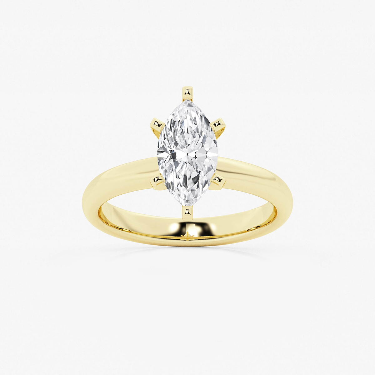 1 1/2 ctw Marquise Lab Grown Diamond Classic Solitaire Engagement Ring