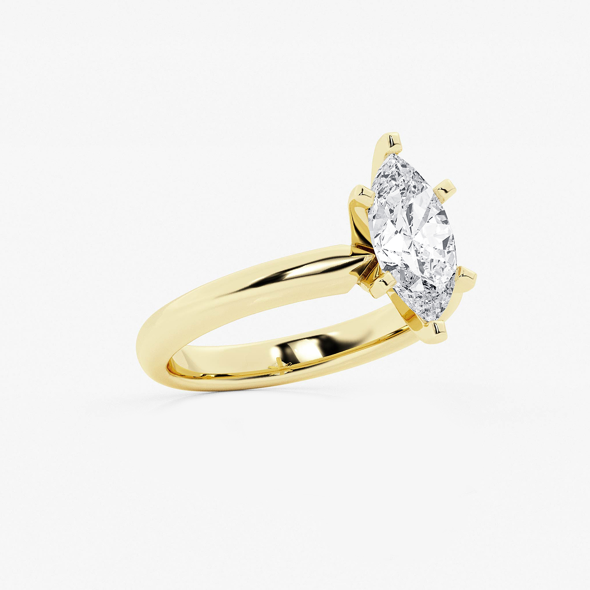 Additional Image 1 for  1 1/2 ctw Marquise Lab Grown Diamond Classic Solitaire Engagement Ring