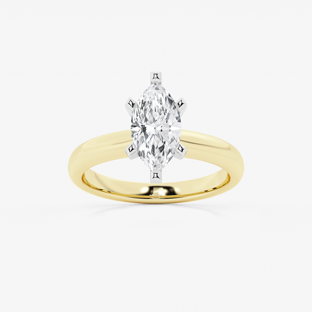 1 1/2 ctw Marquise Lab Grown Diamond Classic Solitaire Engagement Ring
