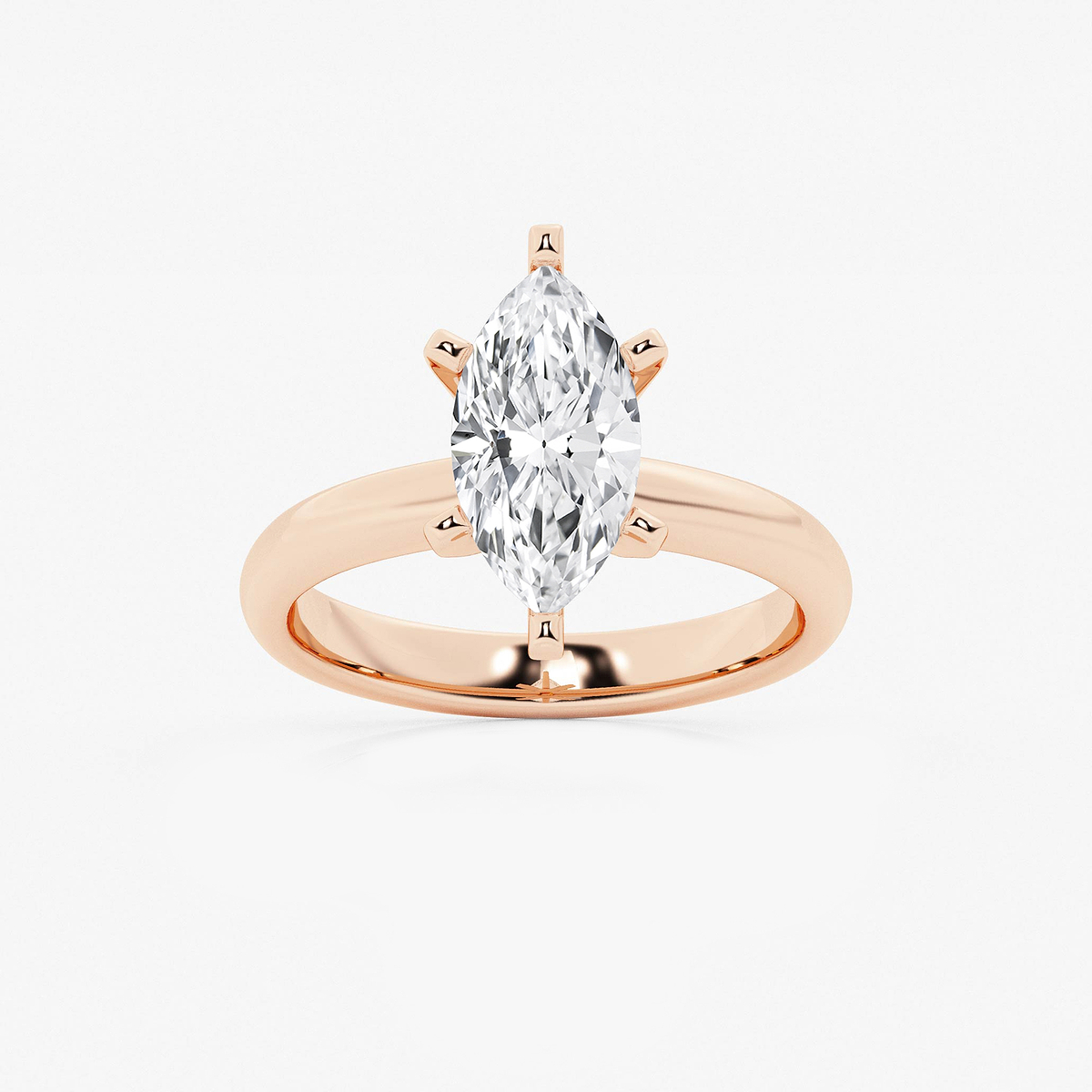 2 1/2 ctw Marquise Lab Grown Diamond Classic Solitaire Engagement Ring
