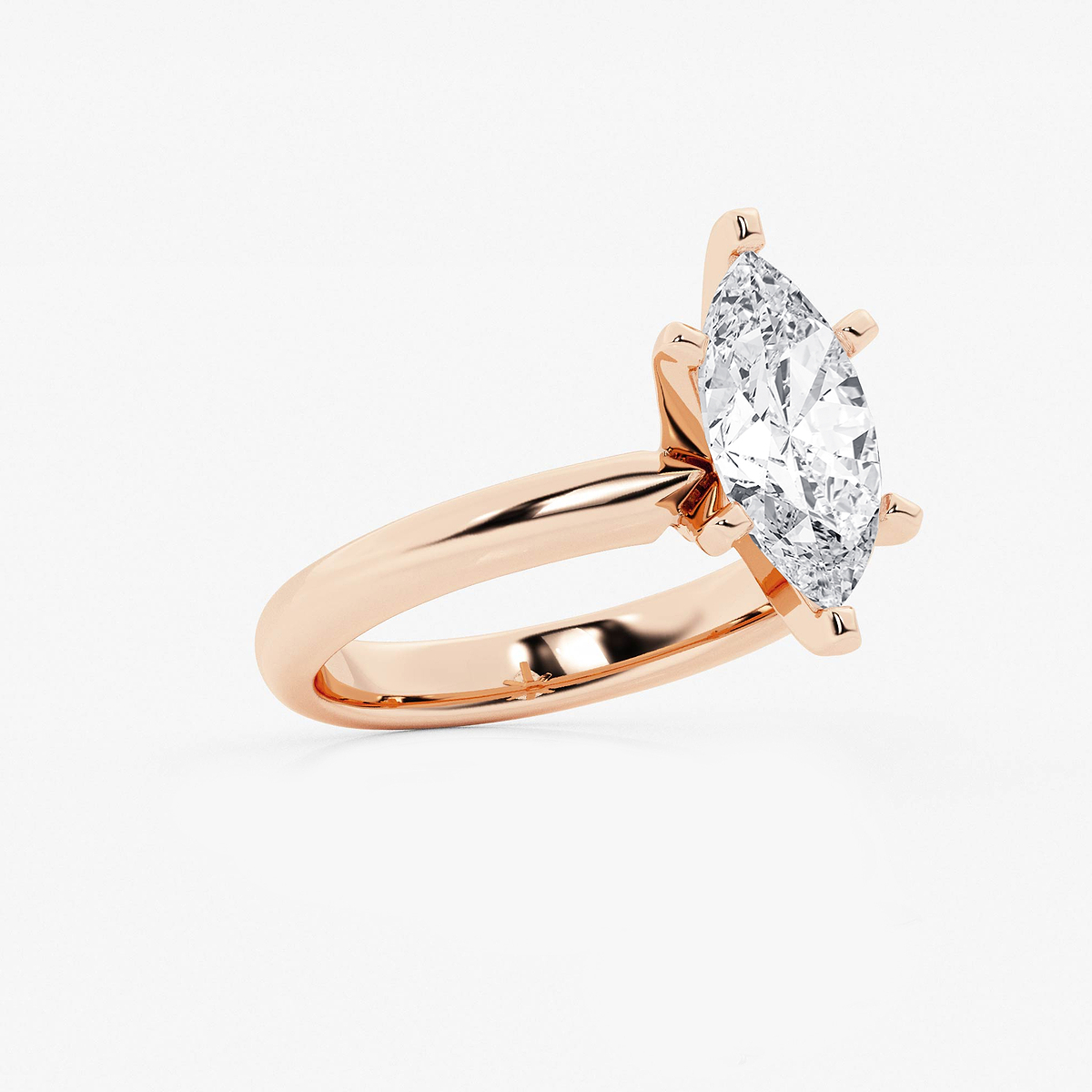 Additional Image 1 for  2 1/2 ctw Marquise Lab Grown Diamond Classic Solitaire Engagement Ring