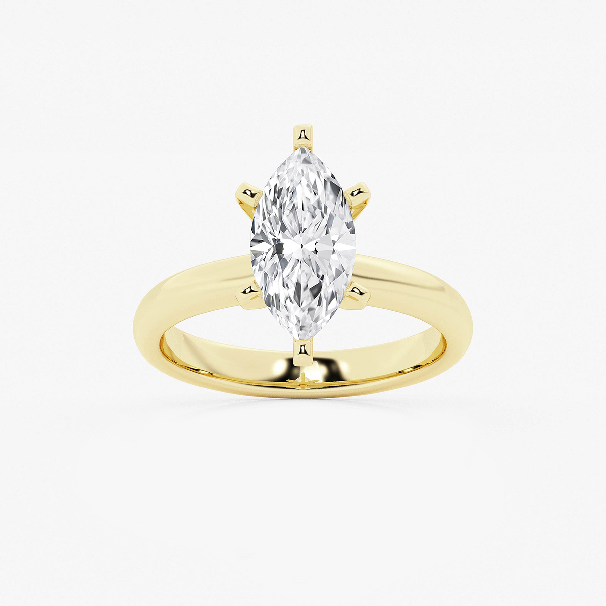 2 1/2 ctw Marquise Lab Grown Diamond Classic Solitaire Engagement Ring