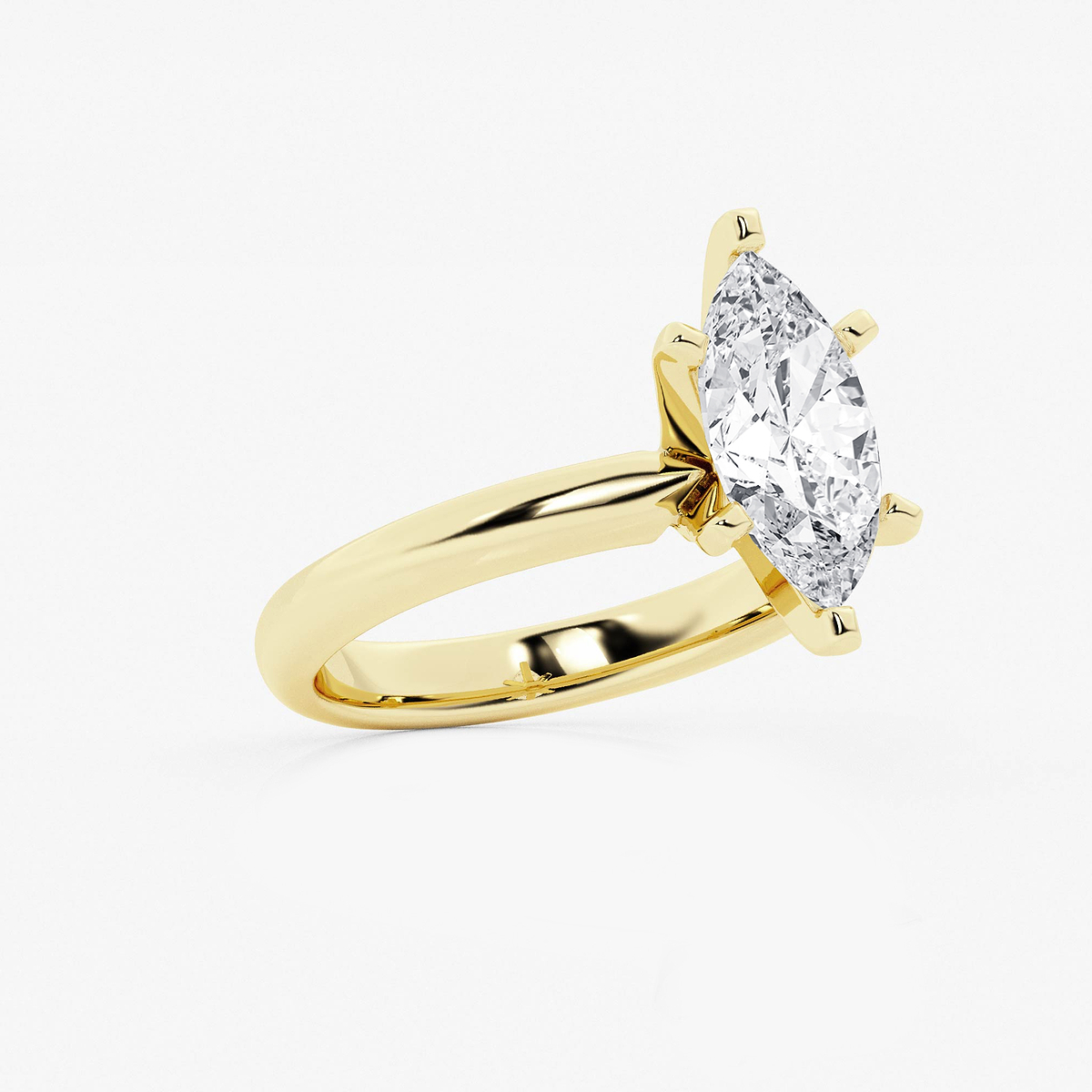 Additional Image 1 for  2 1/2 ctw Marquise Lab Grown Diamond Classic Solitaire Engagement Ring